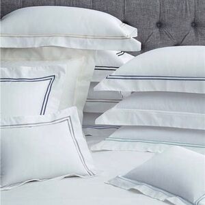 Sferra Grande Hotel king sham NIP White/Spice